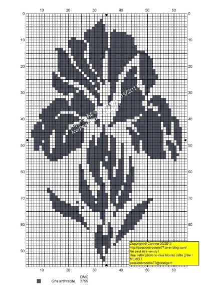 Филейные цветочные узоры