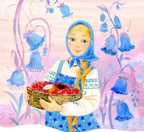 Нарисуйте иллюстрацию к сказу Синюшкин колодец