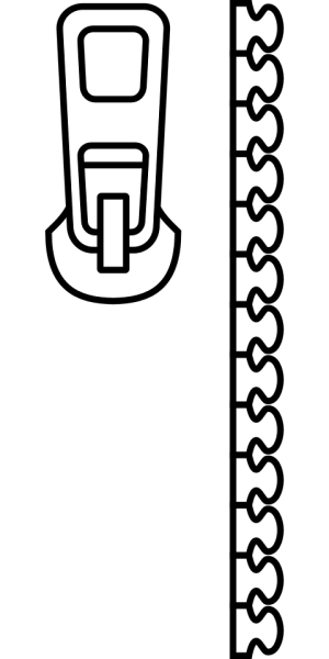 Застежка молния раскраска