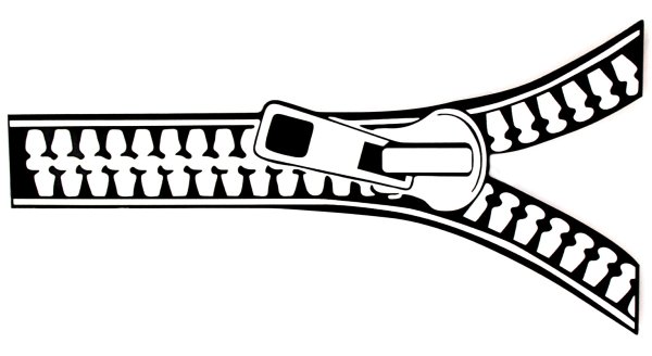 Наклейка застежка молния
