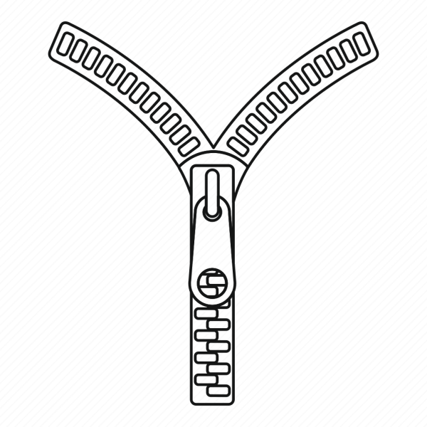 Застежка молния раскраска