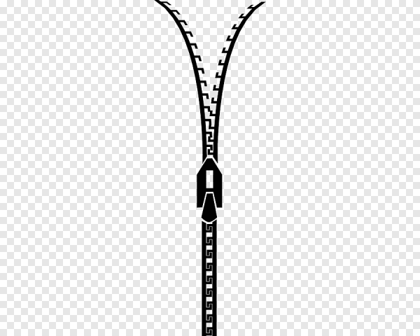 Молния застежка на прозрачном фоне