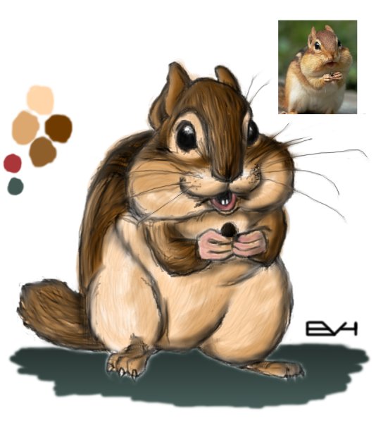 Бурундучок мультяшный