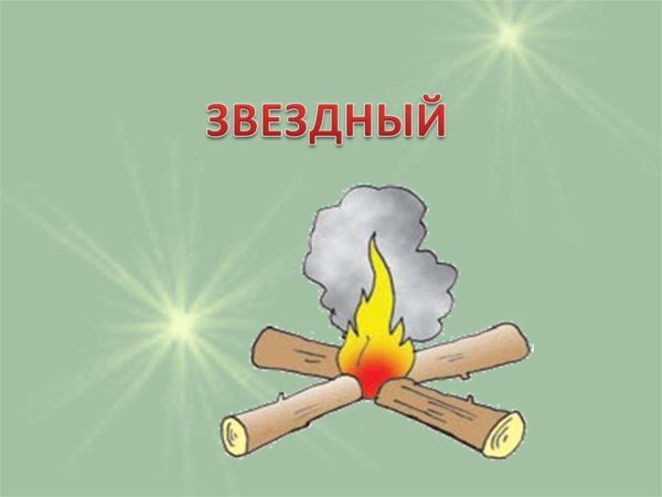 Вид костра Звездный