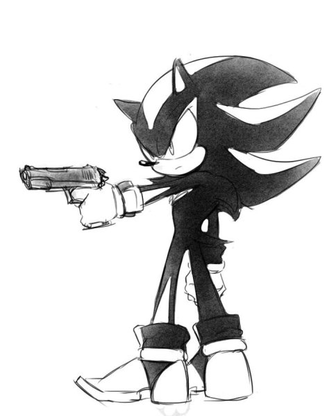 Рисунок Шедоу из Соника
