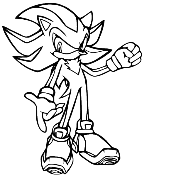 Соник раскраска Соник