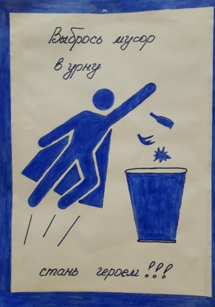 Плакат мусору нет