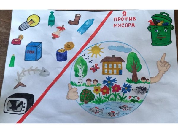 Мы против мусора плакат