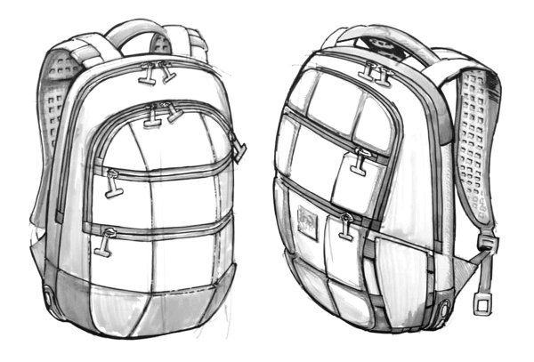 Рюкзак эскиз