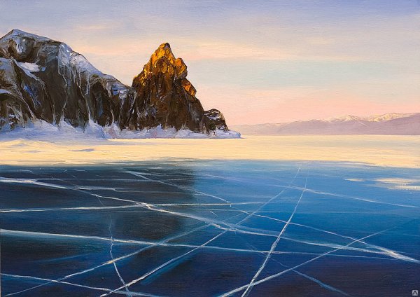Художник Гречишкин Байкал зимой