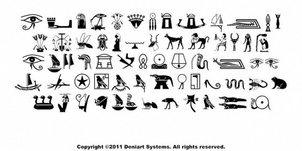 Изображения египетских иероглифов