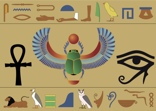 Египетские иероглифы орнамент