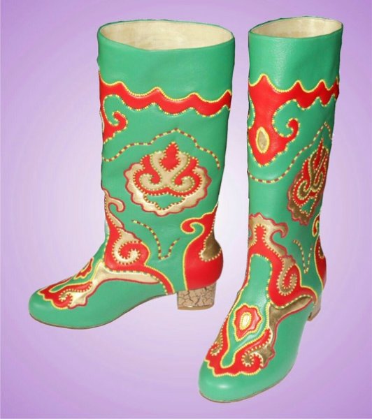 Татарская Национальная кожаная мозаика ичиги