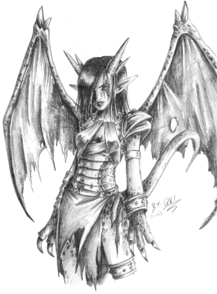 Девушка наполовину ангел наполовину демон