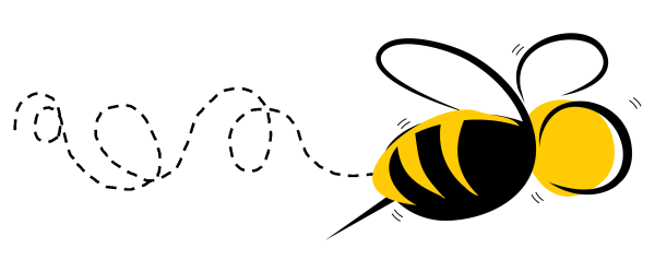 Пчела вектор на прозрачном фоне