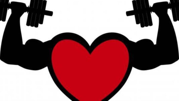 Сердечко со штангой