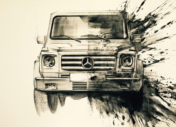 Раскраска Мерседес Гелендваген g63