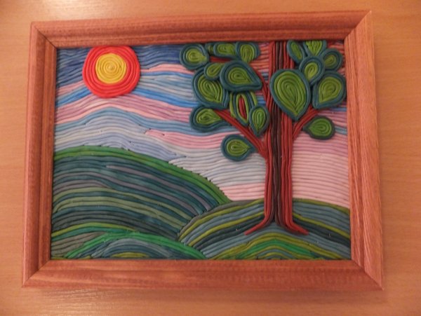 Пластилинография Ван Гог