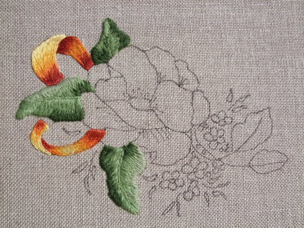 Вышивка Триш Бурр цветы