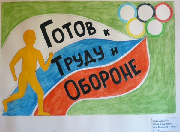 ГТО рисунок на конкурс