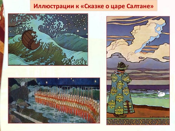 Иван Билибин сказка о царе Салтане