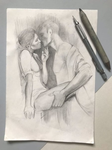 Интимные рисунки карандашом