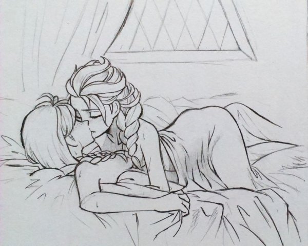 Рисунки карандашом в постели