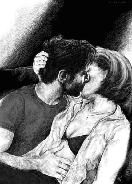 Малдер и Скалли арт