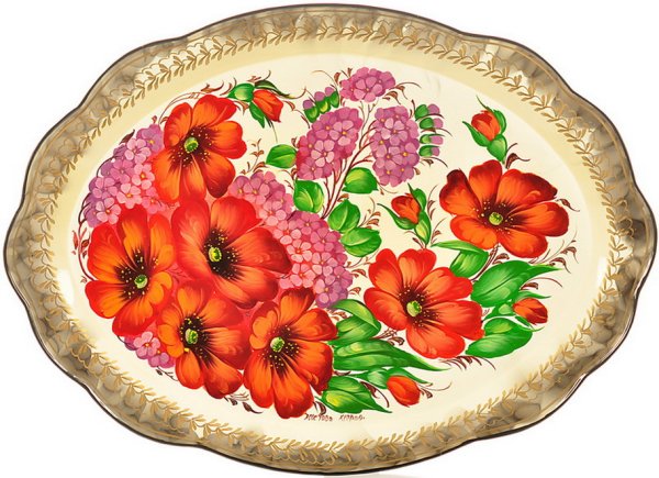 Жостовская роспись Мак