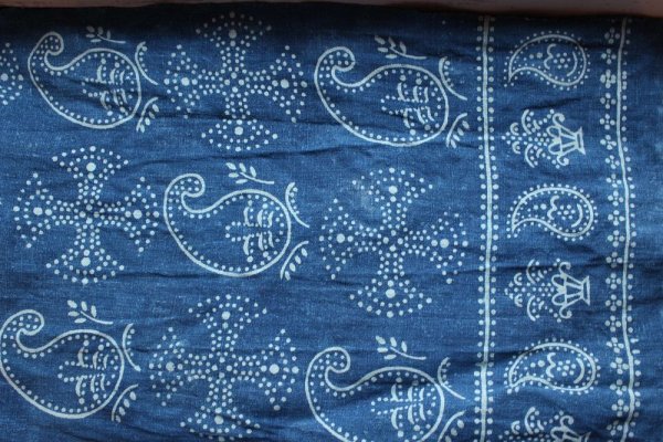 Кубовая набойка индиго