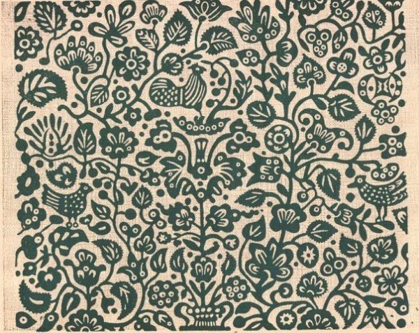 Русская набойка на ткани