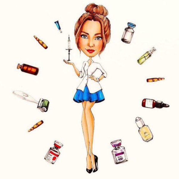 Косметолог иллюстрация