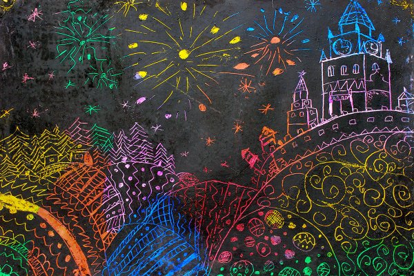 Техника процарапывания рисунка