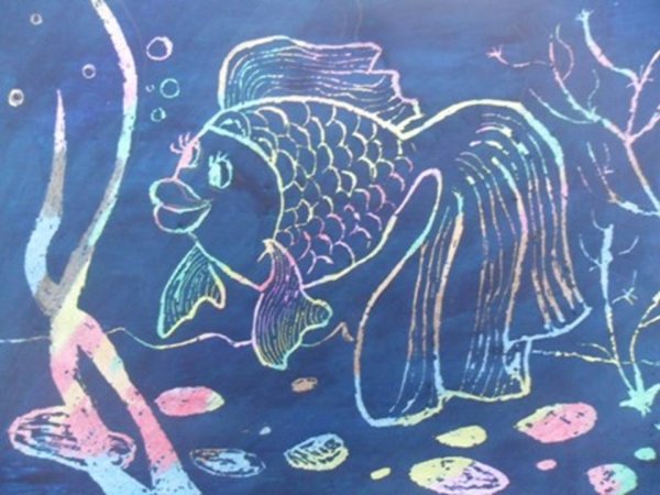 Граттаж техника рисования