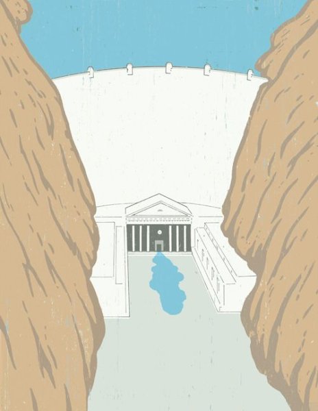 Нарисовать дамбу