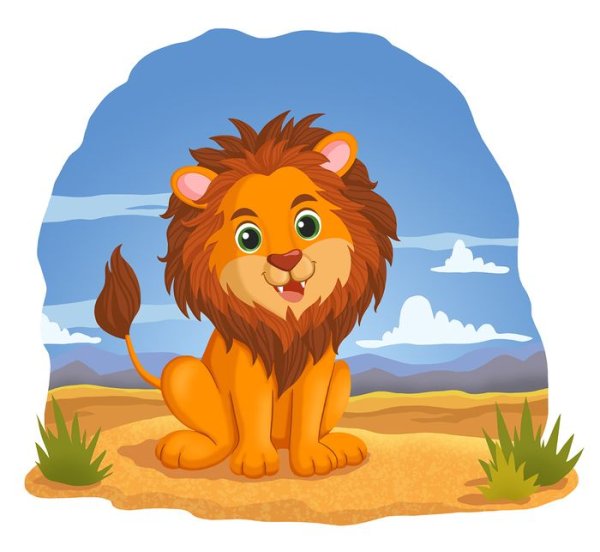Лев мультяшный