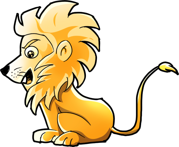 Лев рисунок
