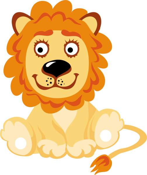 Мордочка львенка для аппликации