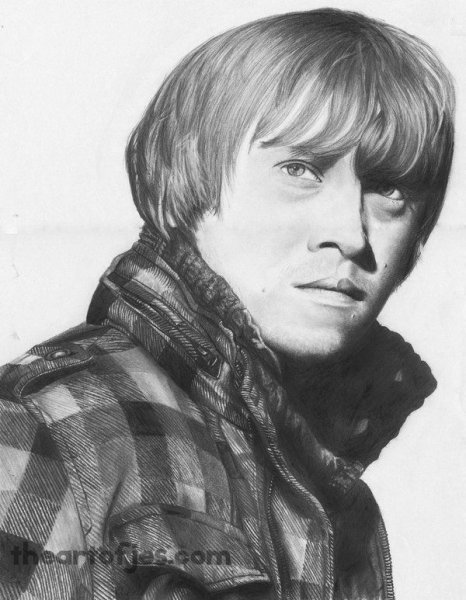 Рон Уизли в мультяшном стиле