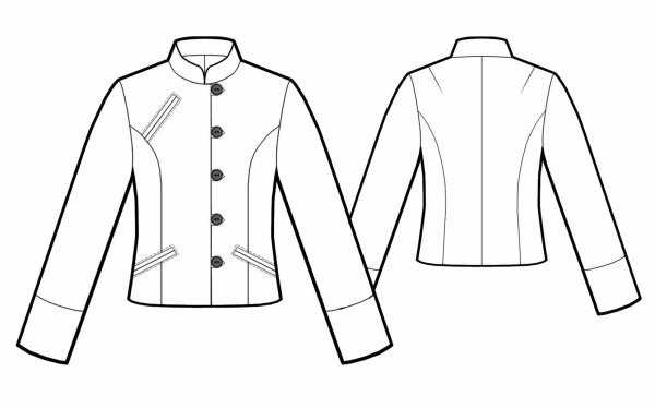 Технический эскиз жакета