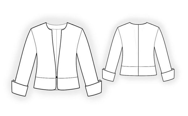 Технический эскиз жакета