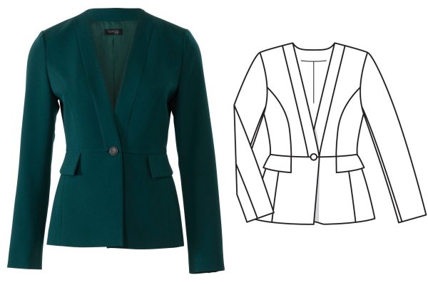 Жакет с рельефами