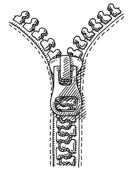 Молния застежка рисунок