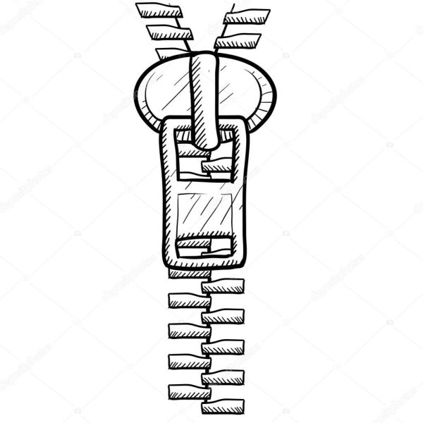 Застежка молния раскраска