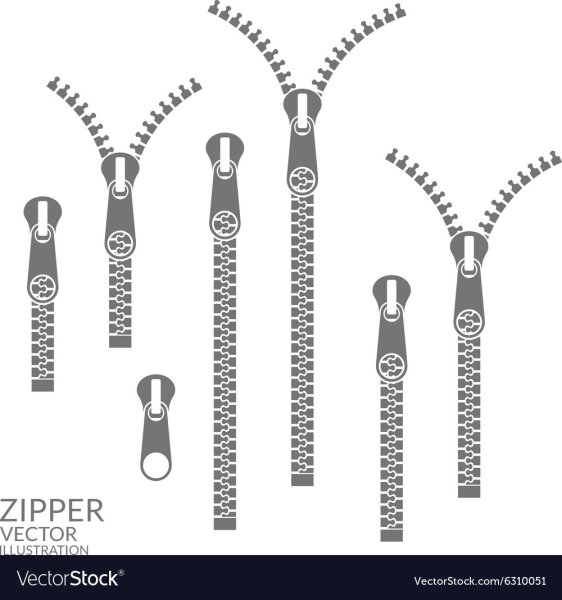 Застежка молния векторный клипарт