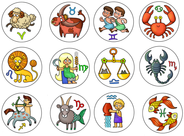 Символы знаков зодиака