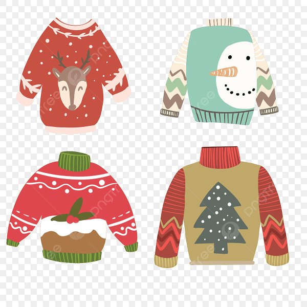 Новогодний свитер для рисования