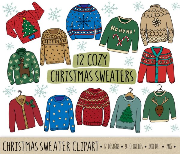 Новогодний свитер рисунок