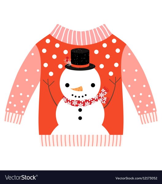 Свитера с изображением новогодних рисунков