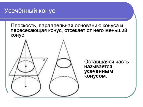 Конус и усеченный конус